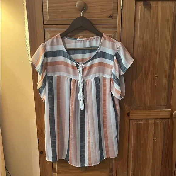 Striped Multicolor Women's Top - Picture 1 of 2